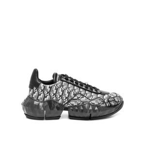 Jimmy Choo Diamond JC Monogram Glitter Leather Women's Sneakers